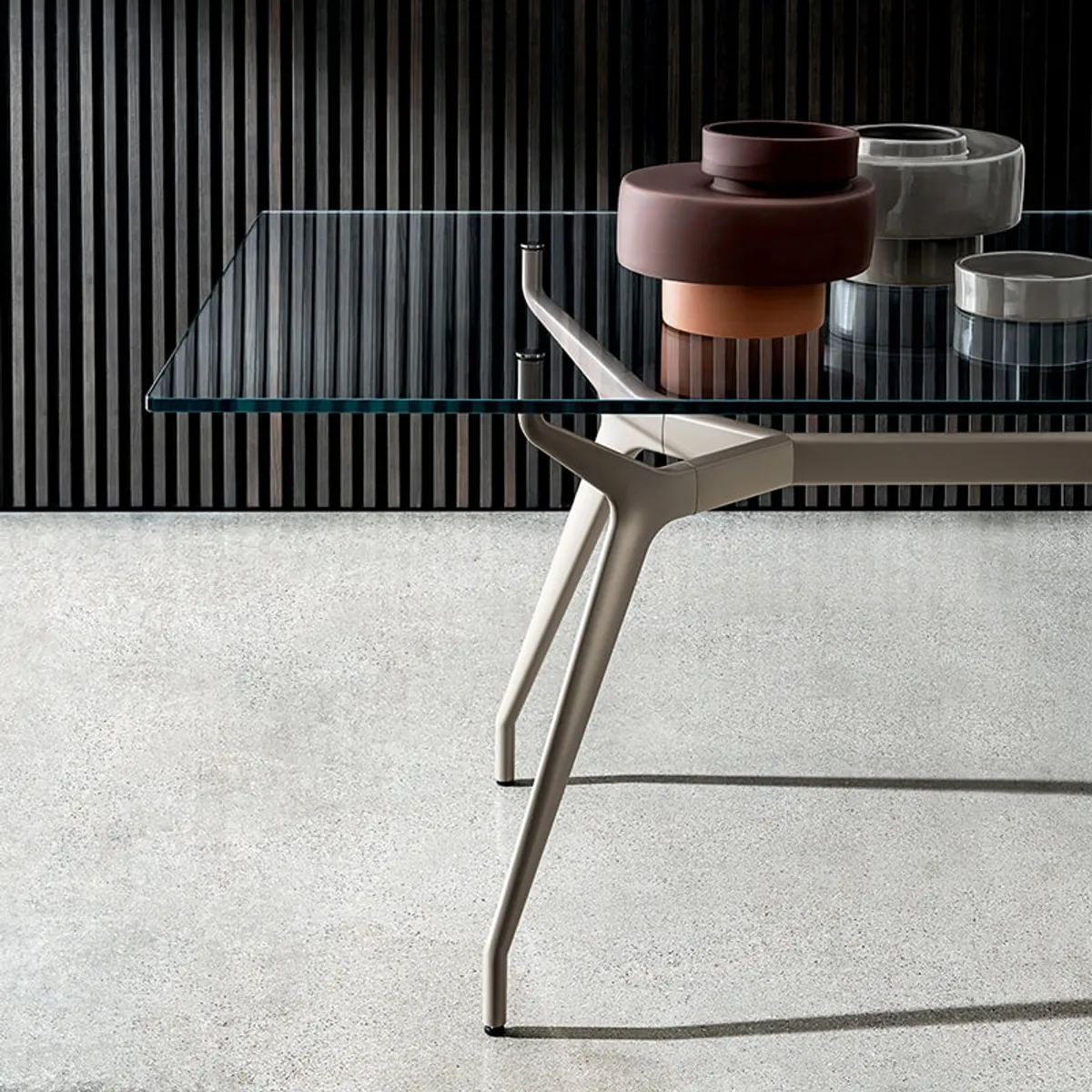 Arkos Sovet® - Table design italien rectangulaire en verre — vue 3