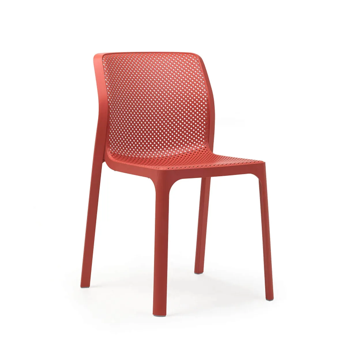 Bit - Chaise moderne empilable en polypropylène — vue 5