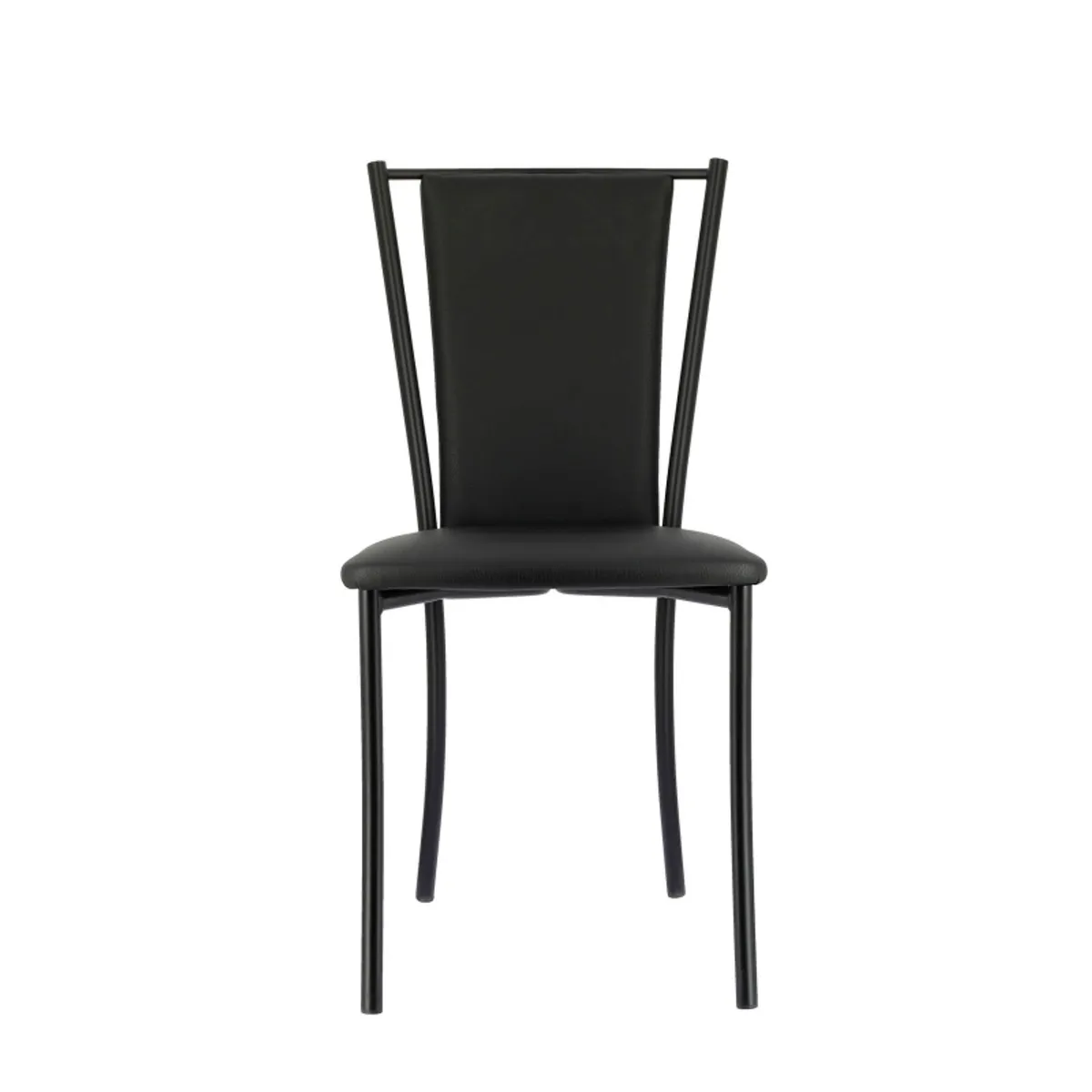 Reina - Chaise de cuisine contemporaine en métal et simili — vue 5