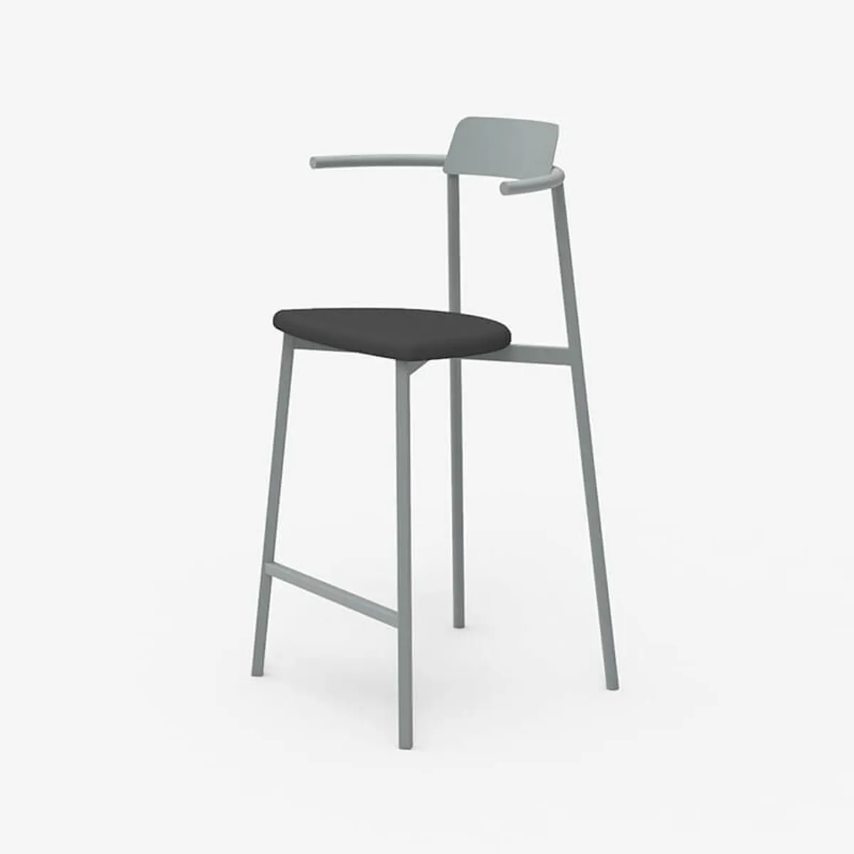 Alice Carrier ® - Tabouret snack moderne en acier fabriqué en France — vue 5
