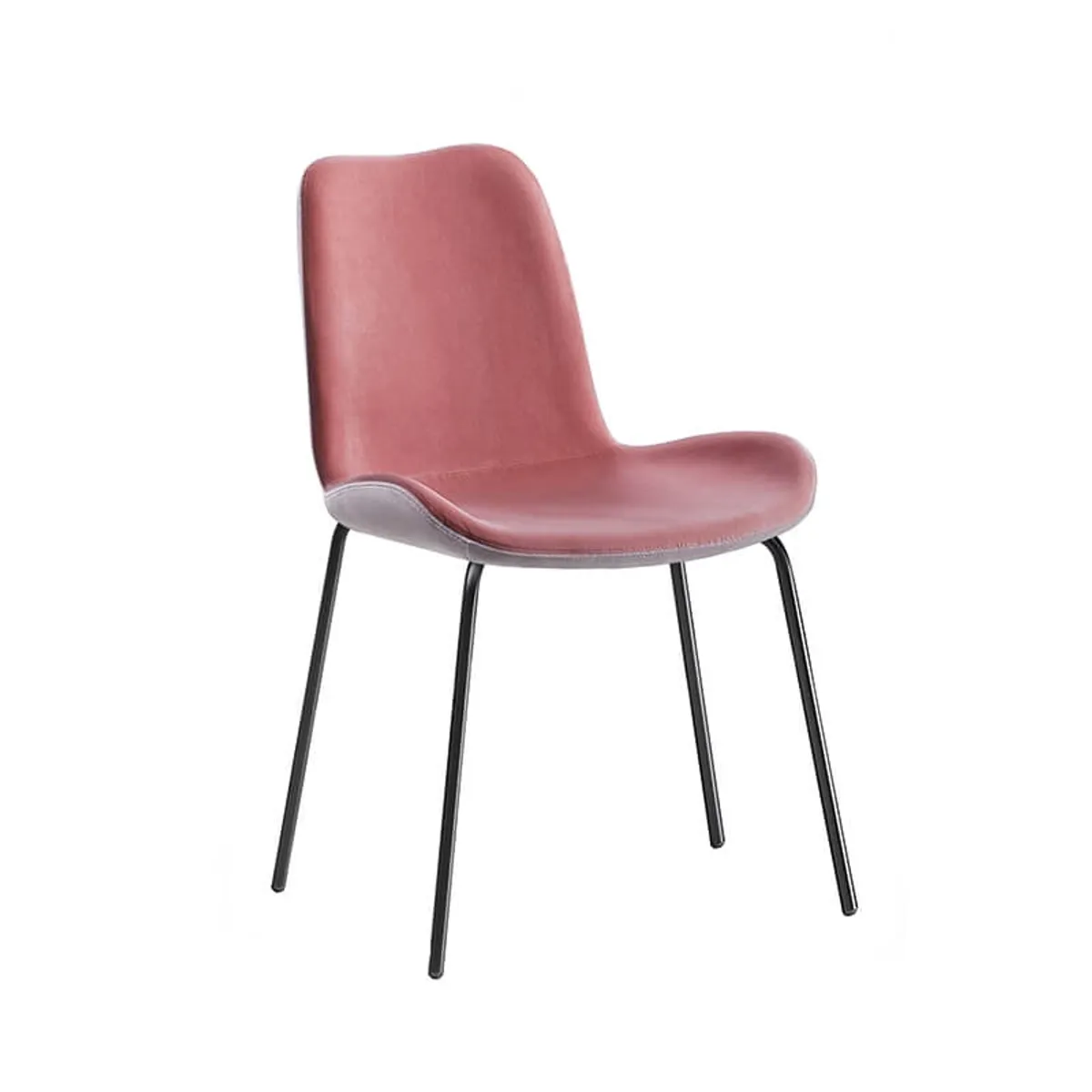 Dalia Midj® - Chaise moderne bicolore en tissu fabriquée en Italie
