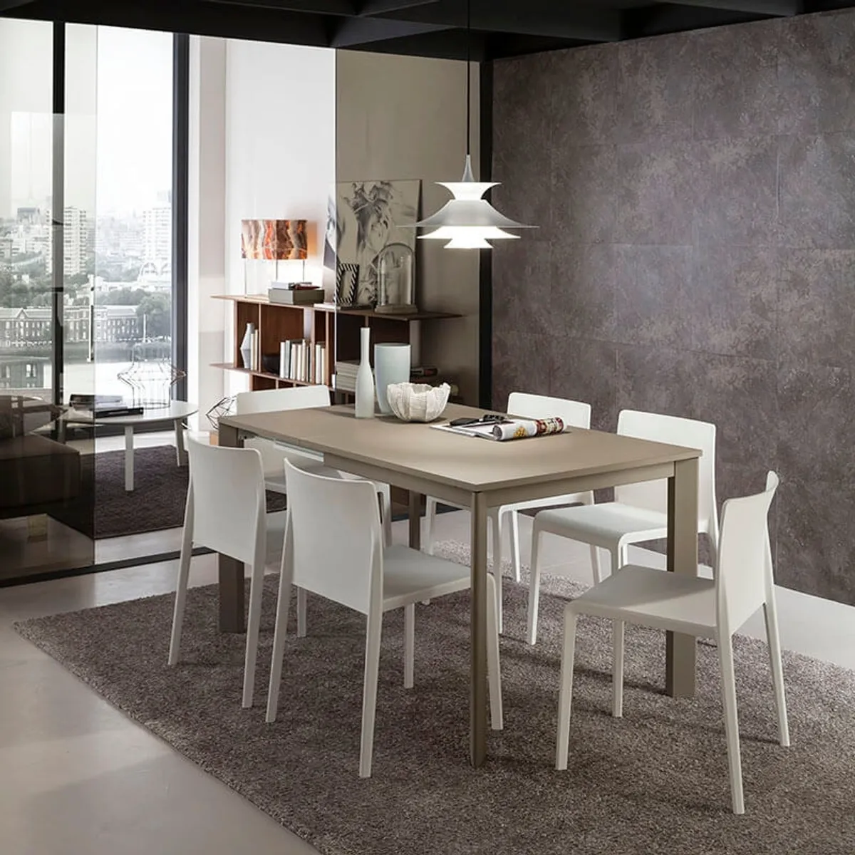 Mario Super Quadrato - Table carrée extensible italienne en fénix — vue 3