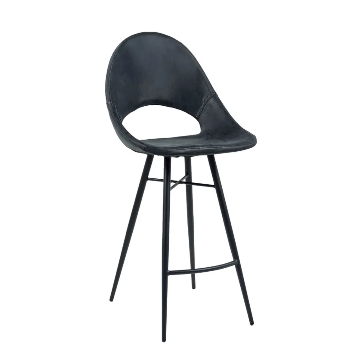 Isidore - Tabouret snack design avec coque ajourée — vue 4