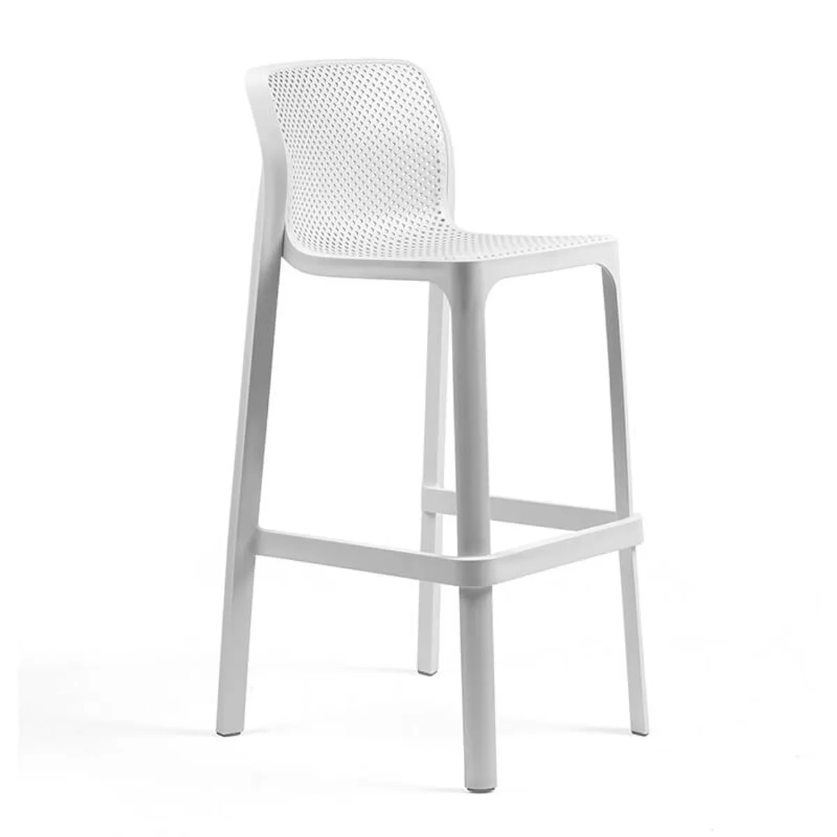 Net - Tabouret haut empilable en polypropylène — vue 5