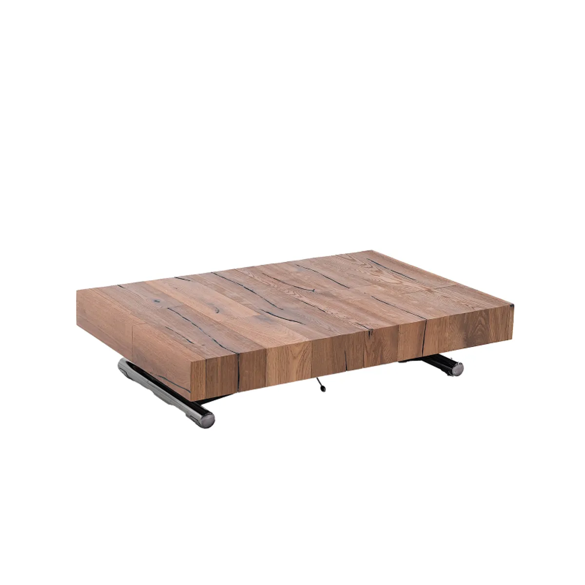 Ulisse - Table relevable extensible pour petit espace en bois — vue 3