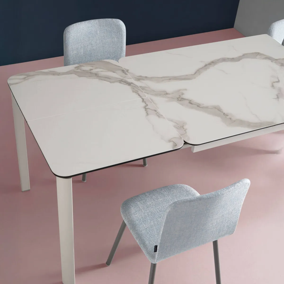 Pepper Mobliberica® - Table rectangulaire extensible en céramique et pieds en métal — vue 3