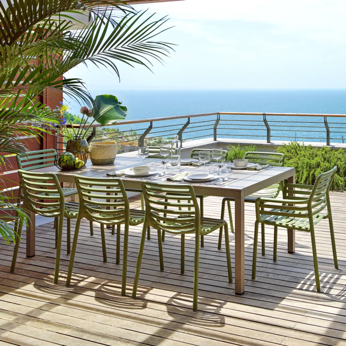 Rio Alu - Table d'extérieur moderne extensible en aluminium