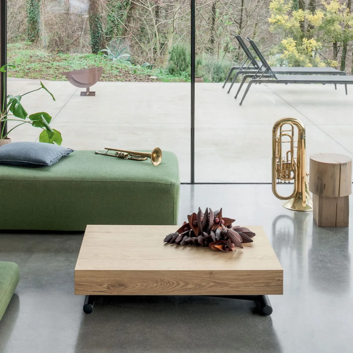 Compact - Table réglable en hauteur et extensible en mélaminé — vue 4