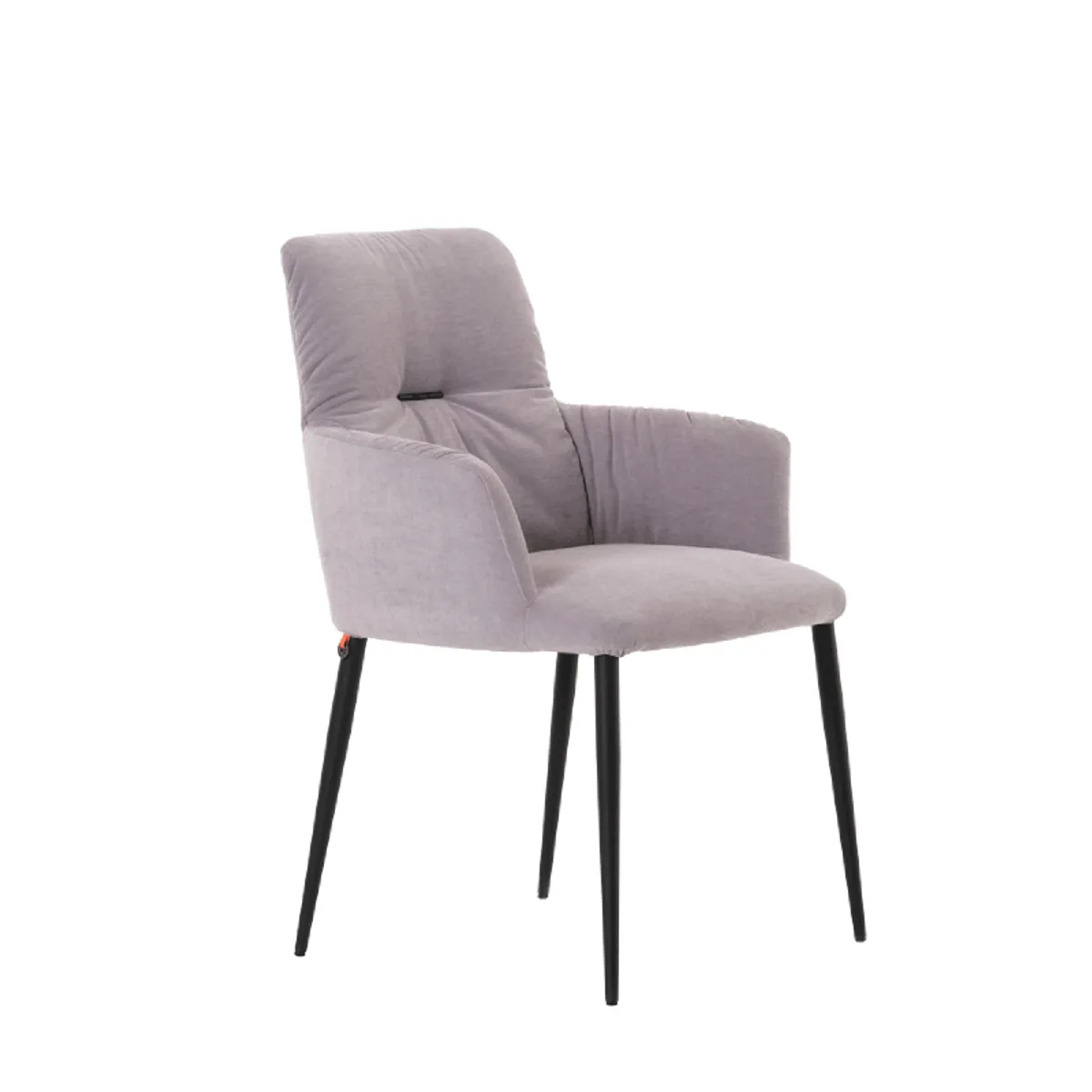 Aura Mobitec® - Chaise avec accoudoirs moderne tissu et pieds en métal