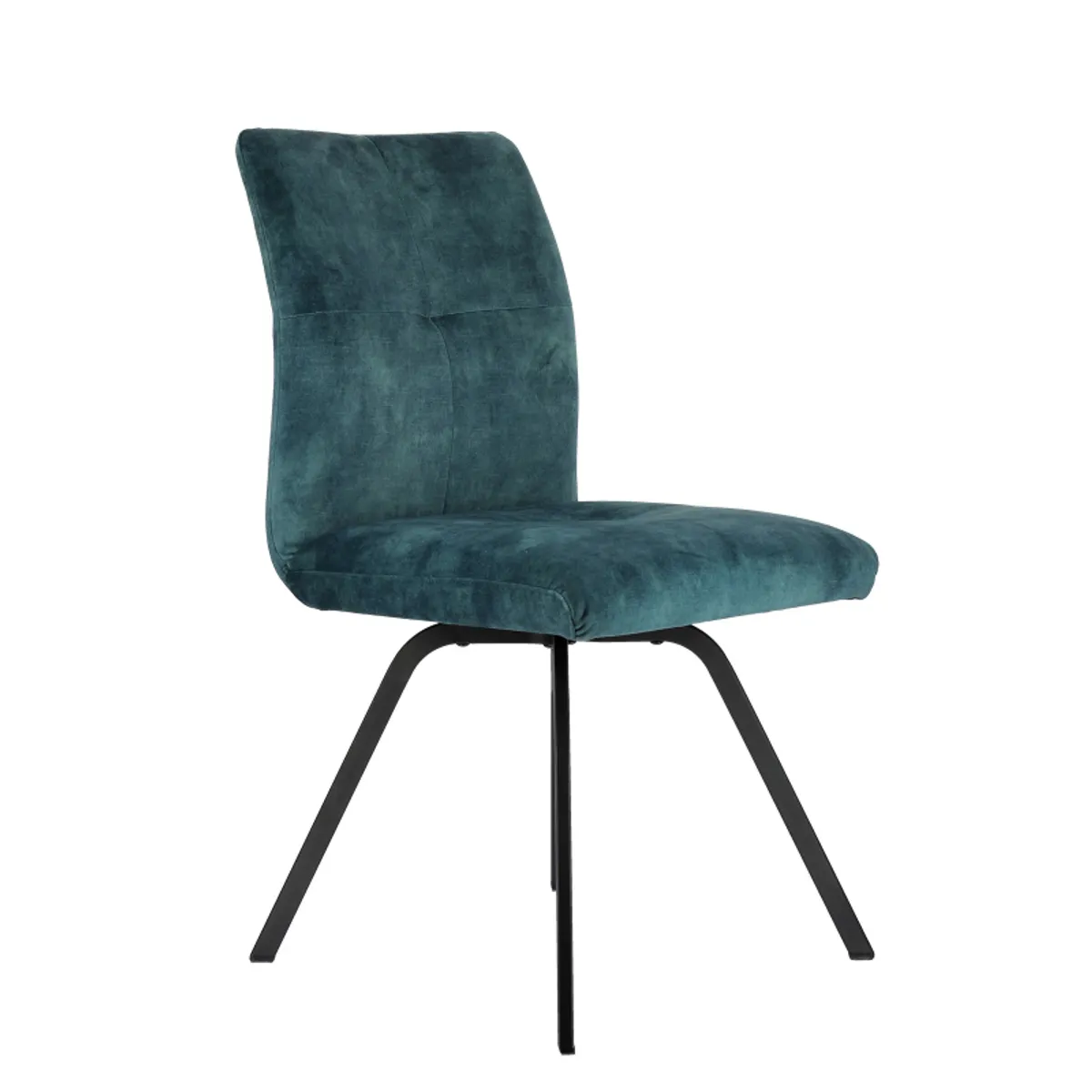 Adèle - Chaise confortable moderne en tissu avec pieds en métal — vue 5