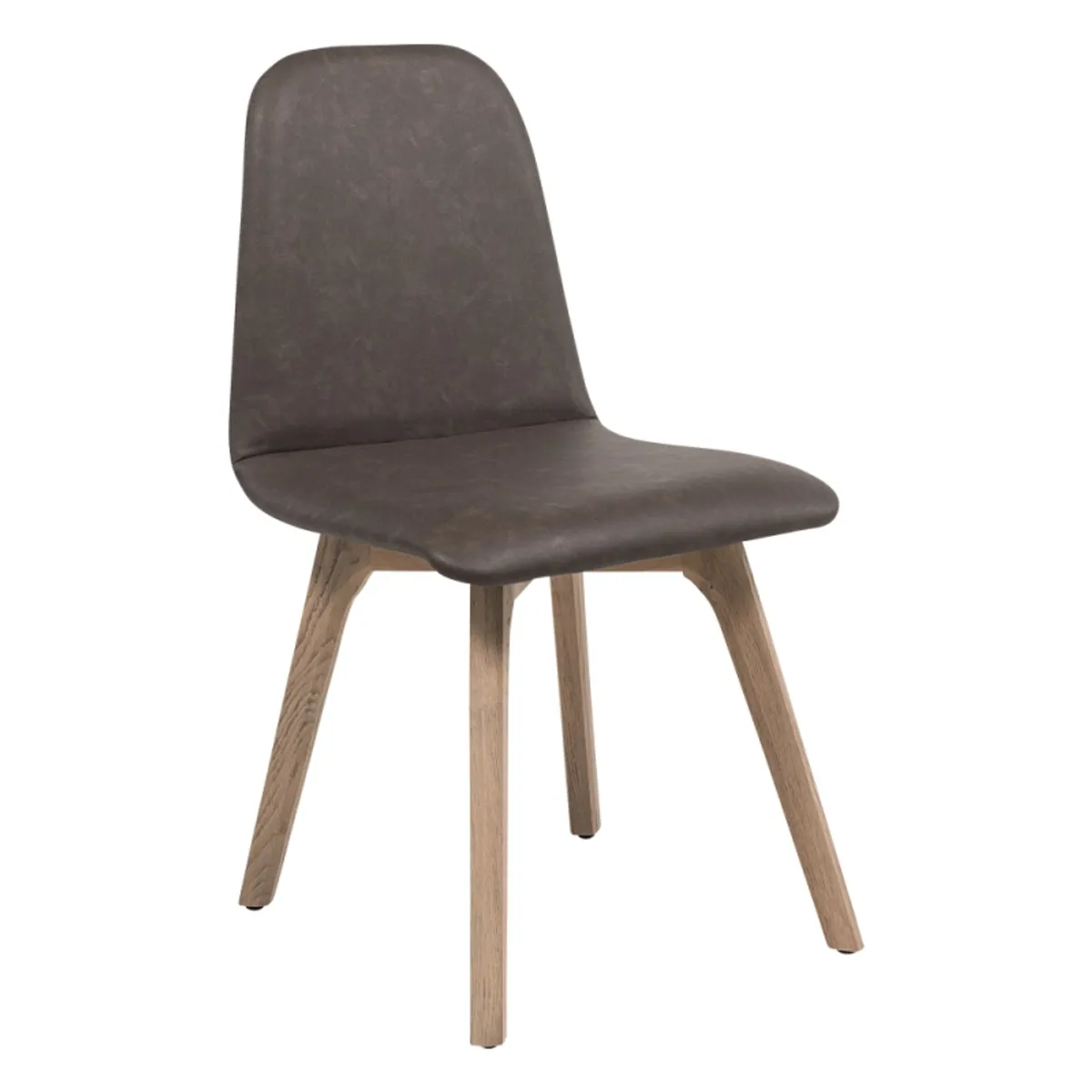 Pandora diamant - Chaise de séjour moderne matelassée en synthétique et bois