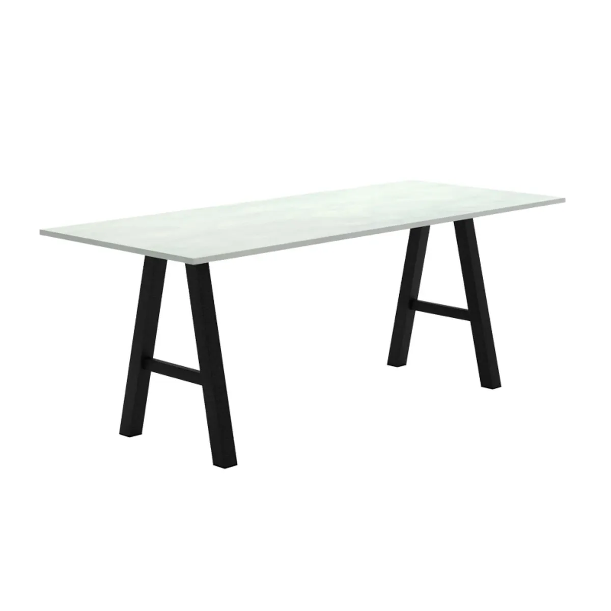 Alegro XL - Grande table snack rectangulaire avec pieds en forme de tréteau — vue 3