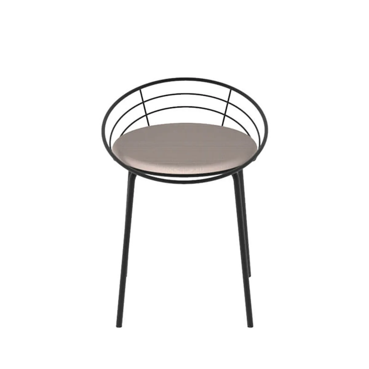 Yaël Carrier® - Tabouret bas design made in France en métal — vue 4