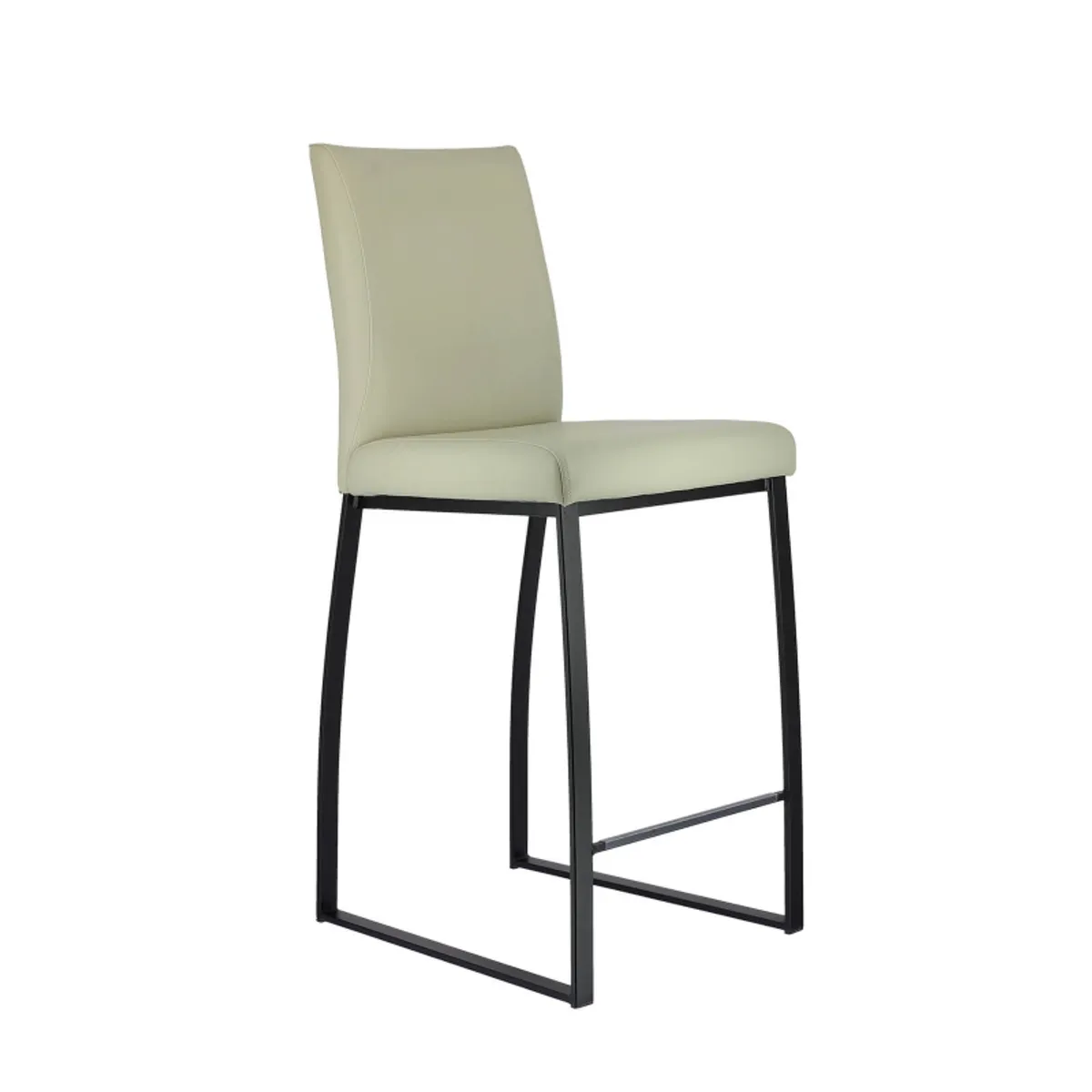 Elite - Tabouret snack rembourré en simili et métal