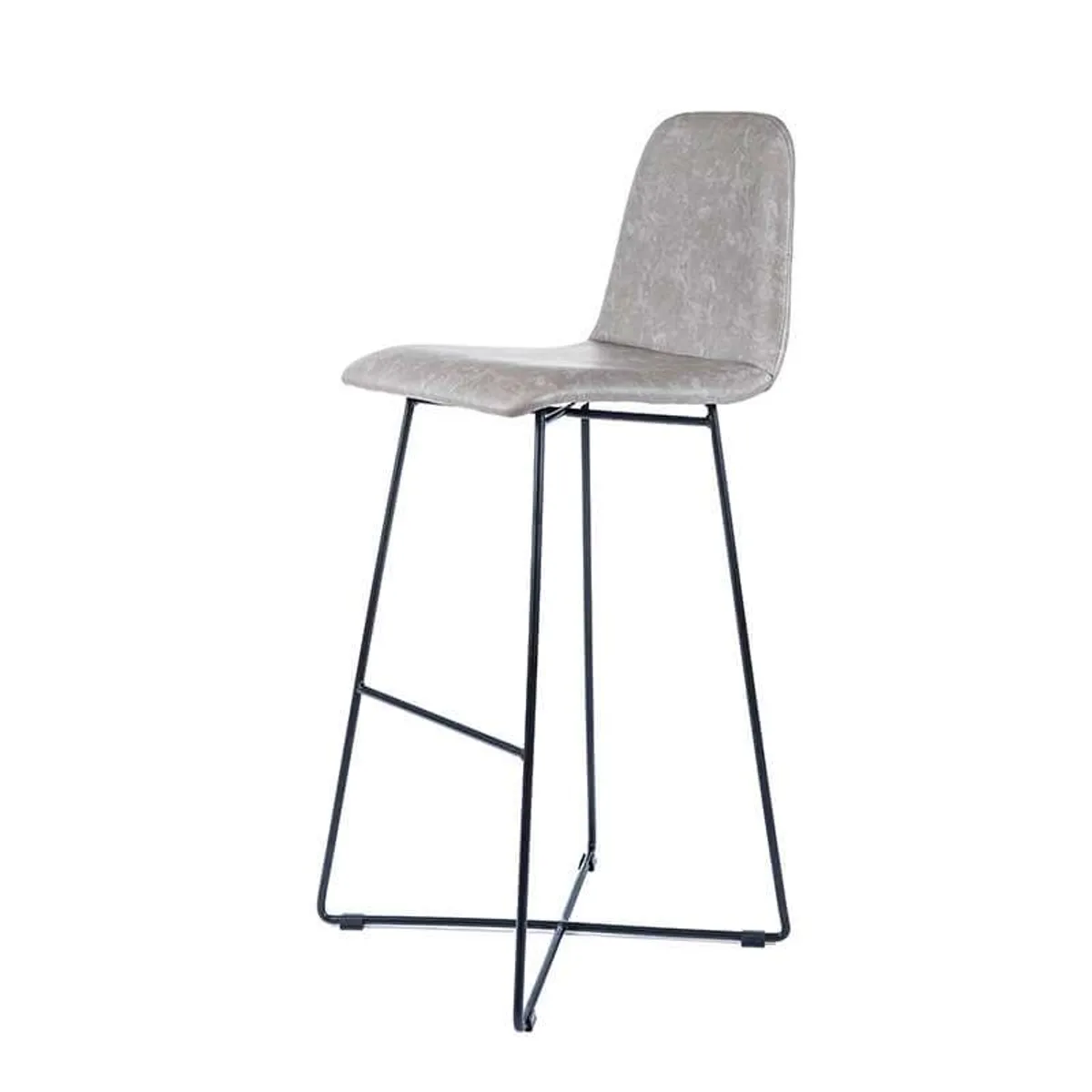 BarPandora diamant - Tabouret de bar design scandinave avec pieds filaires noirs — vue 3