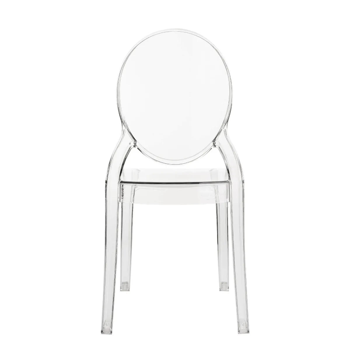 Elizabeth - Chaise enfant transparente médaillon — vue 5