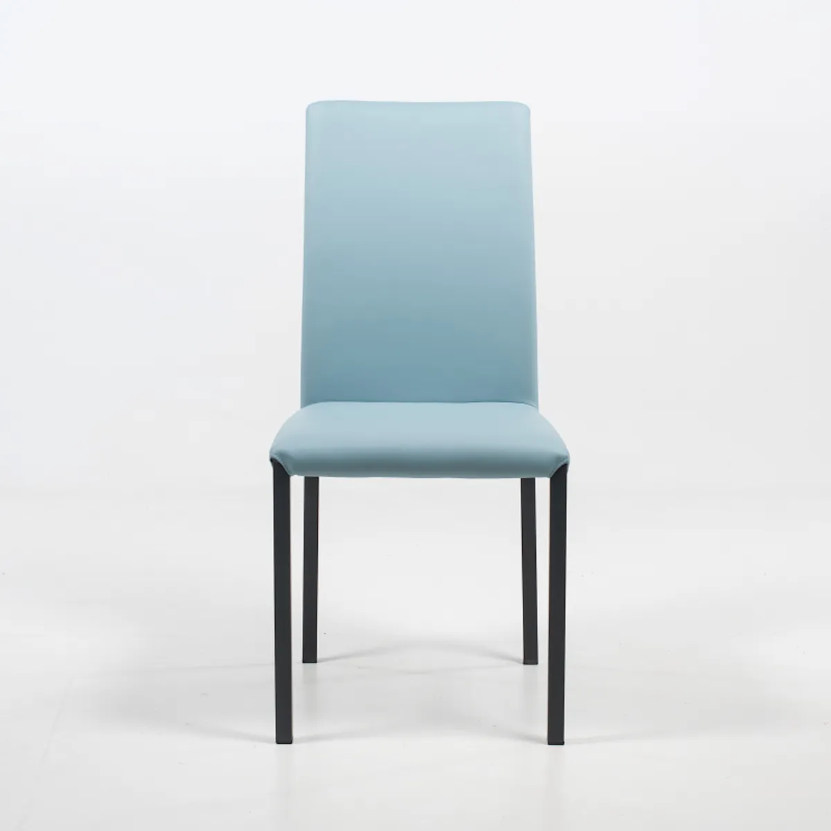 Marion H - Chaise de salle à manger contemporaine en synthétique et métal — vue 4