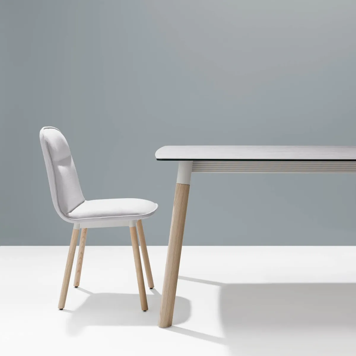 Köln Mobliberica® - Table extensible en céramique et bois — vue 5