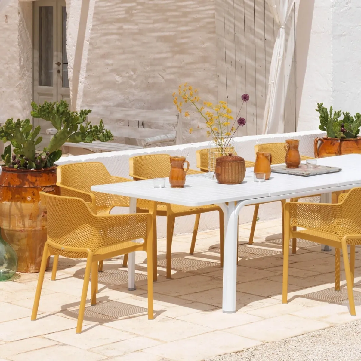 Net - Fauteuil de terrasse moderne en polypropylène — vue 4