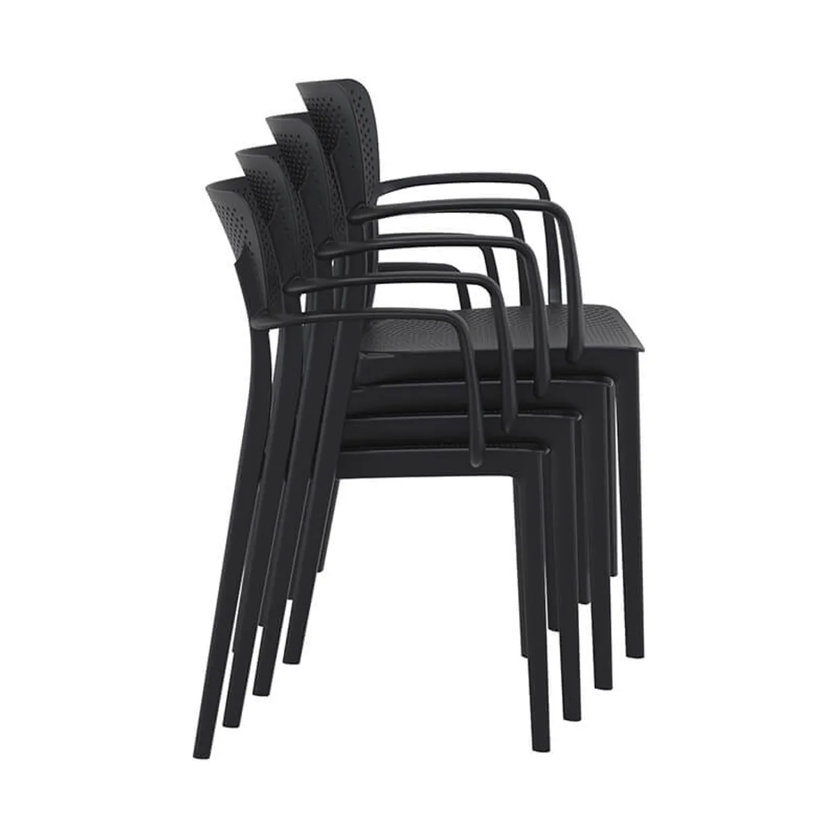 Loft - Chaise de jardin micro perforée avec accoudoirs — vue 3
