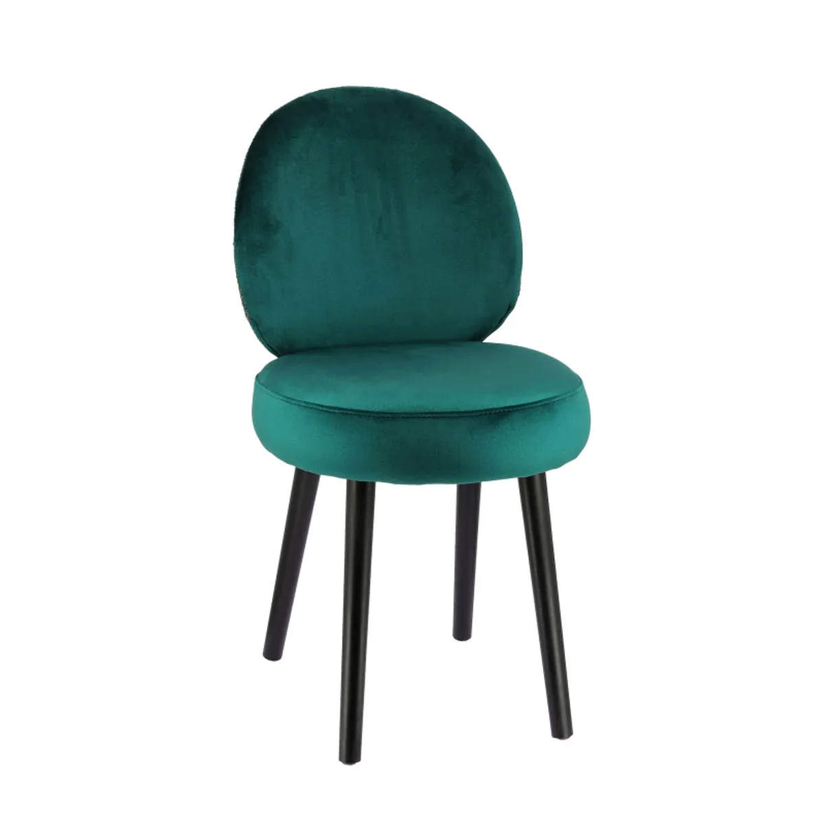 Severus - Chaise cosy bicolore en tissu avec pieds bois — vue 3