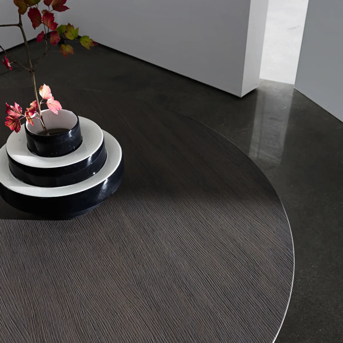 Totem Sovet® - Table design ronde plateau bois — vue 5