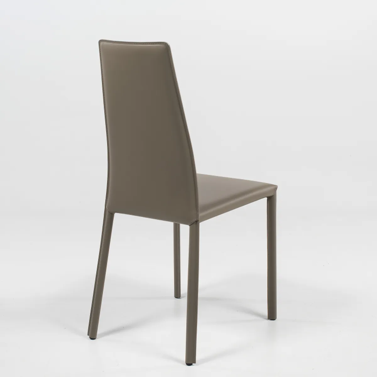 Monica - Chaise de séjour italienne en croûte de cuir — vue 5