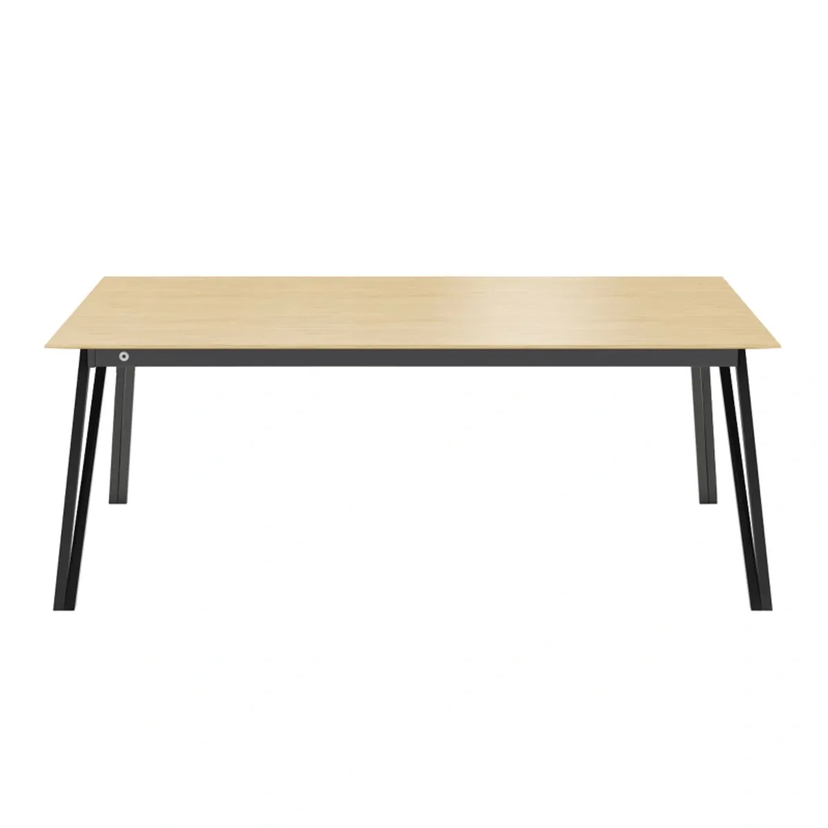 Brest Mobitec® - Table en bois massif avec pieds en métal forme épingle — vue 4