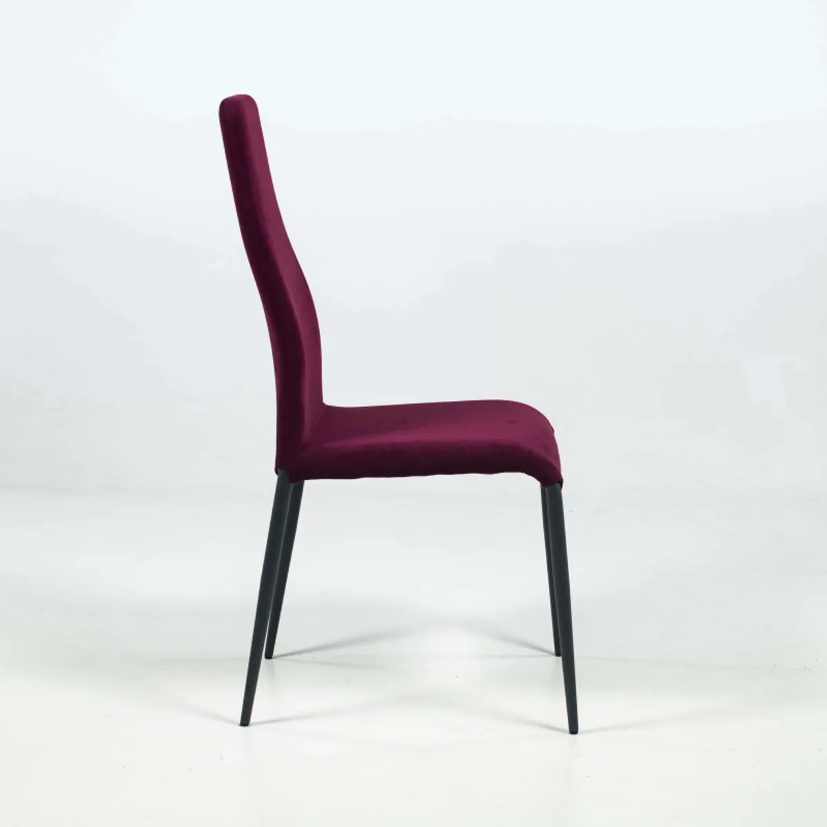 Mirta - Chaise de séjour moderne en tissu et pieds en métal — vue 4