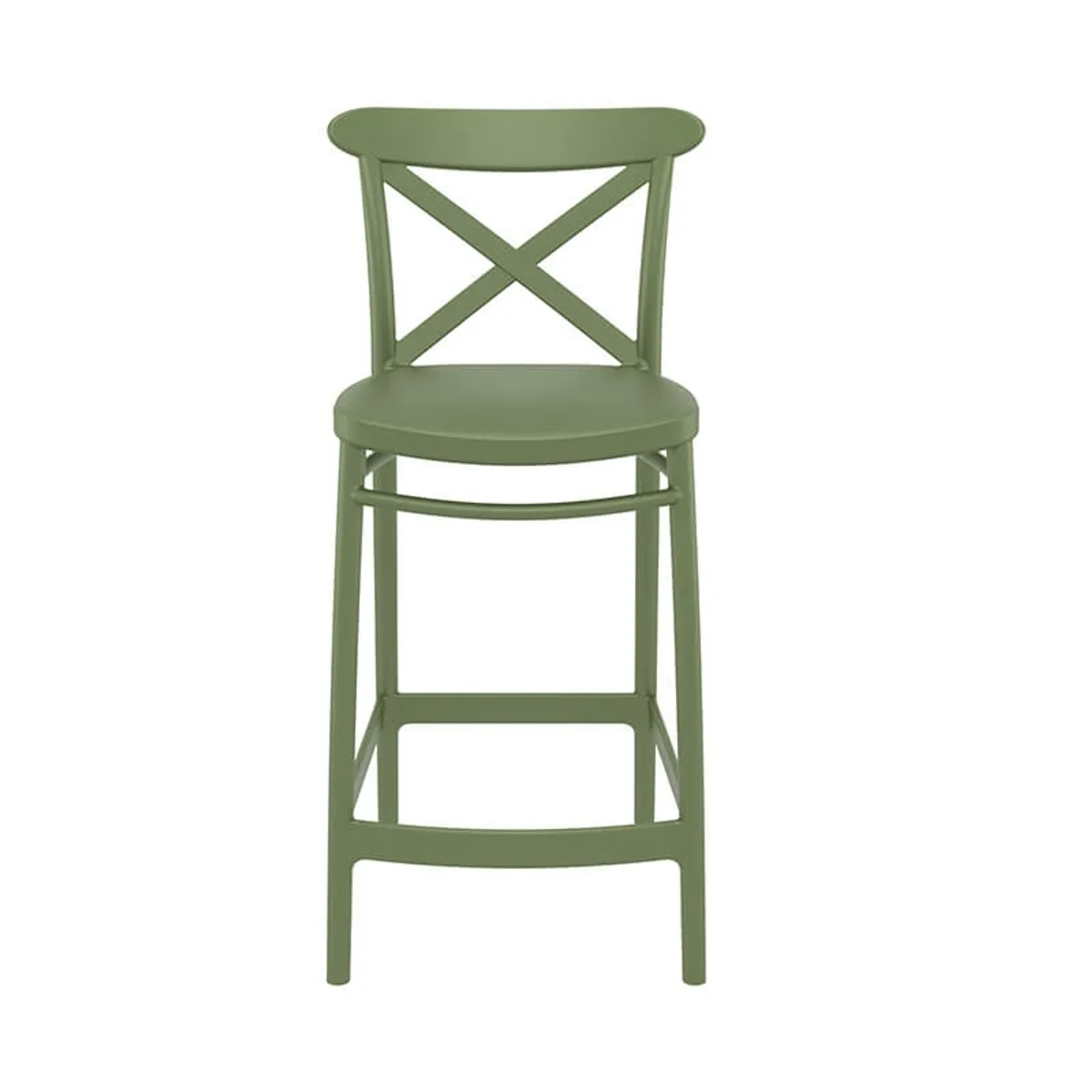 Cross - Tabouret de jardin en polypropylène avec dossier — vue 5