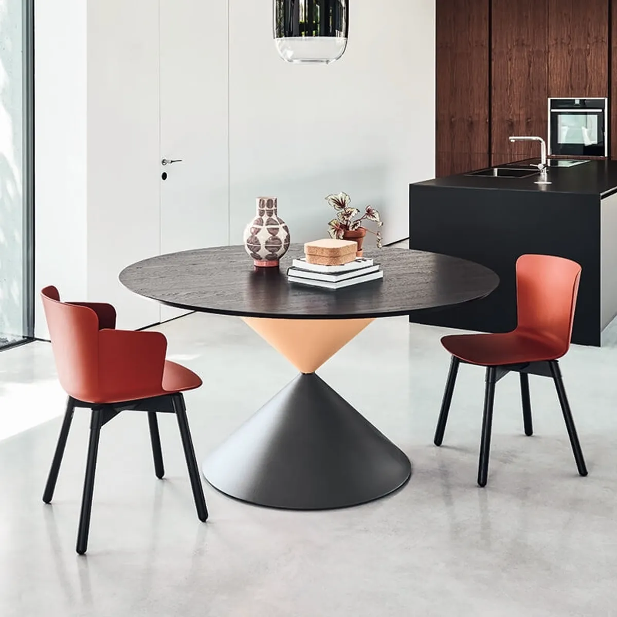 Clessidra Midj® - Table de salle à manger ronde design en bois — vue 3