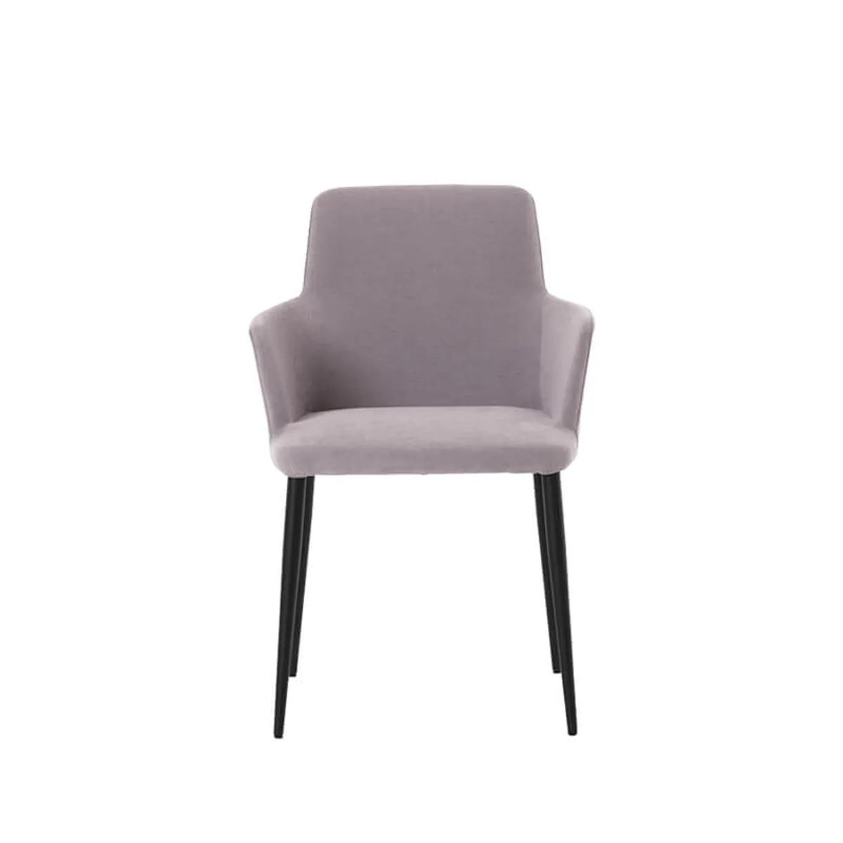 Rob C04 Mobitec® - Fauteuil de salle à manger confortable en tissu et pieds métal — vue 3