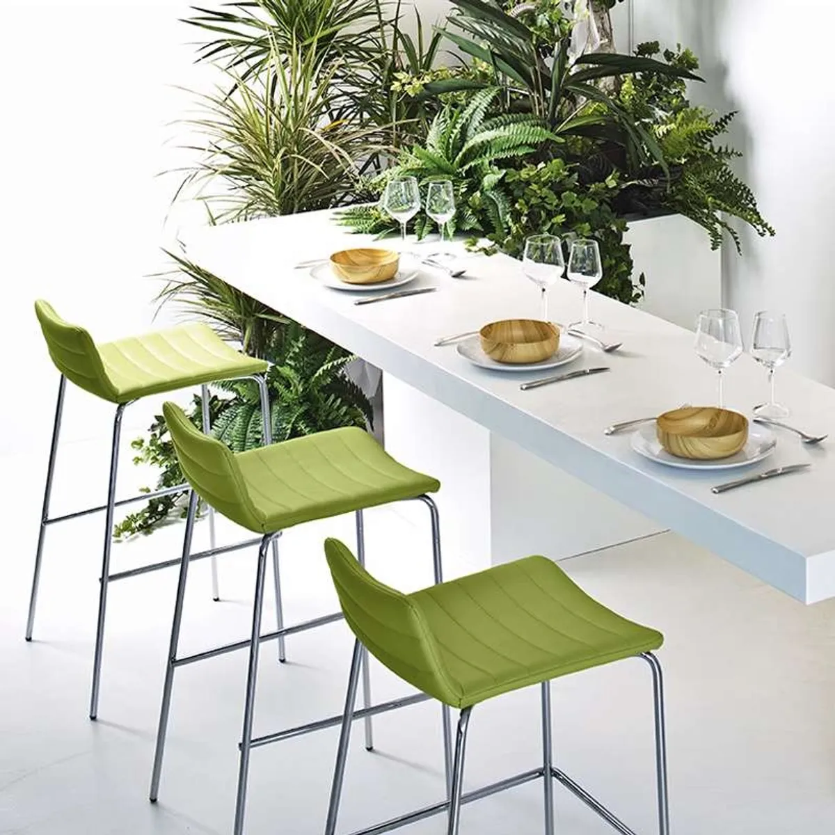 Cover Midj® - Tabouret snack moderne en synthétique et métal