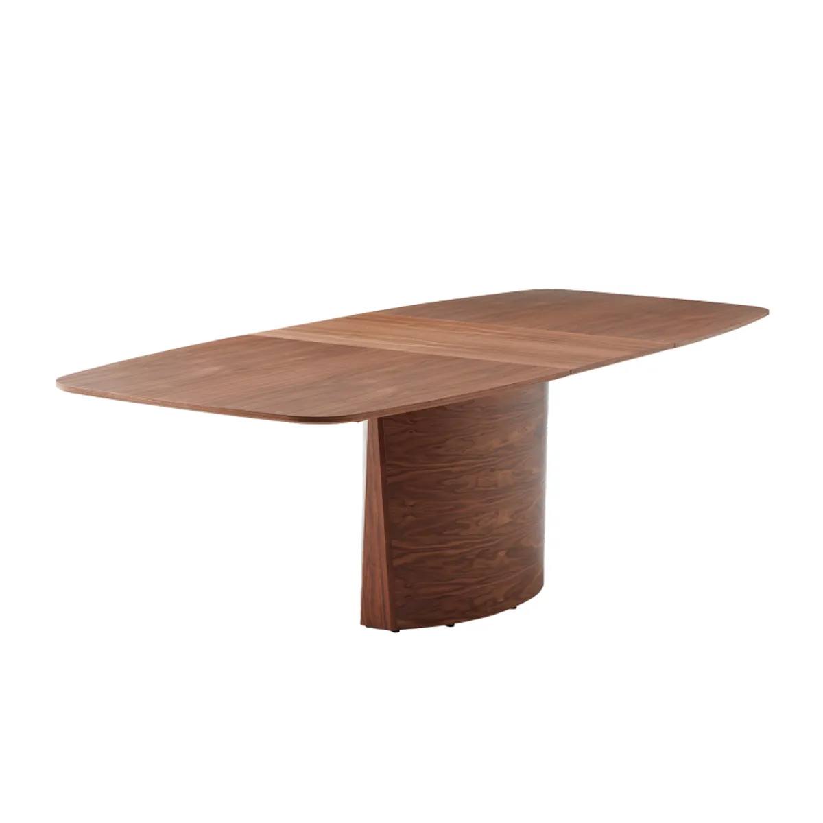SM116/117 - Table extensible en bois style scandinave avec pied central — vue 3