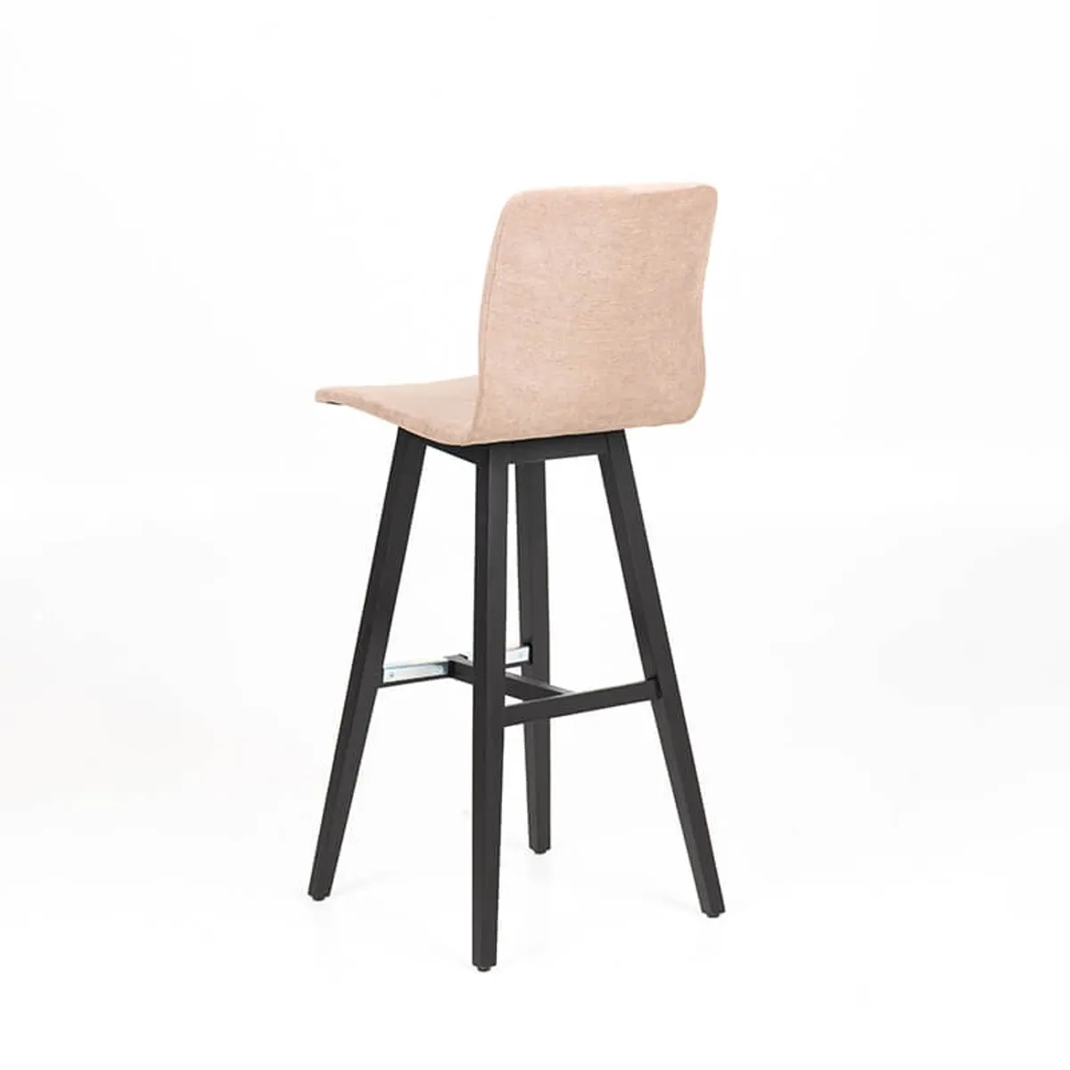 Amelie - Tabouret bar en tissu et pieds en bois massif — vue 5