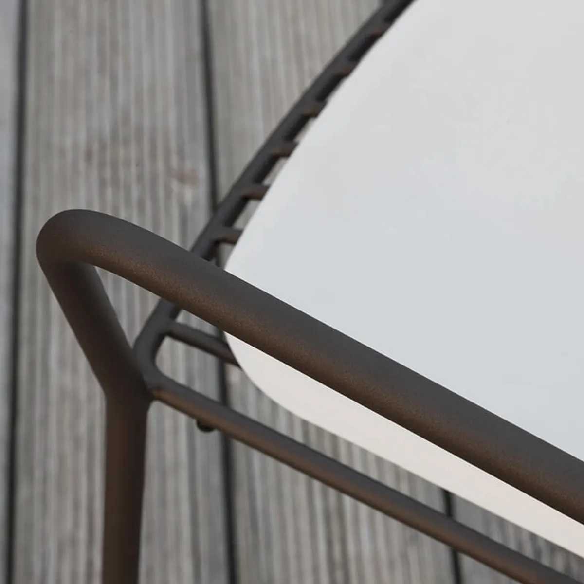 Jasmine - Fauteuil de jardin design empilable en métal — vue 4