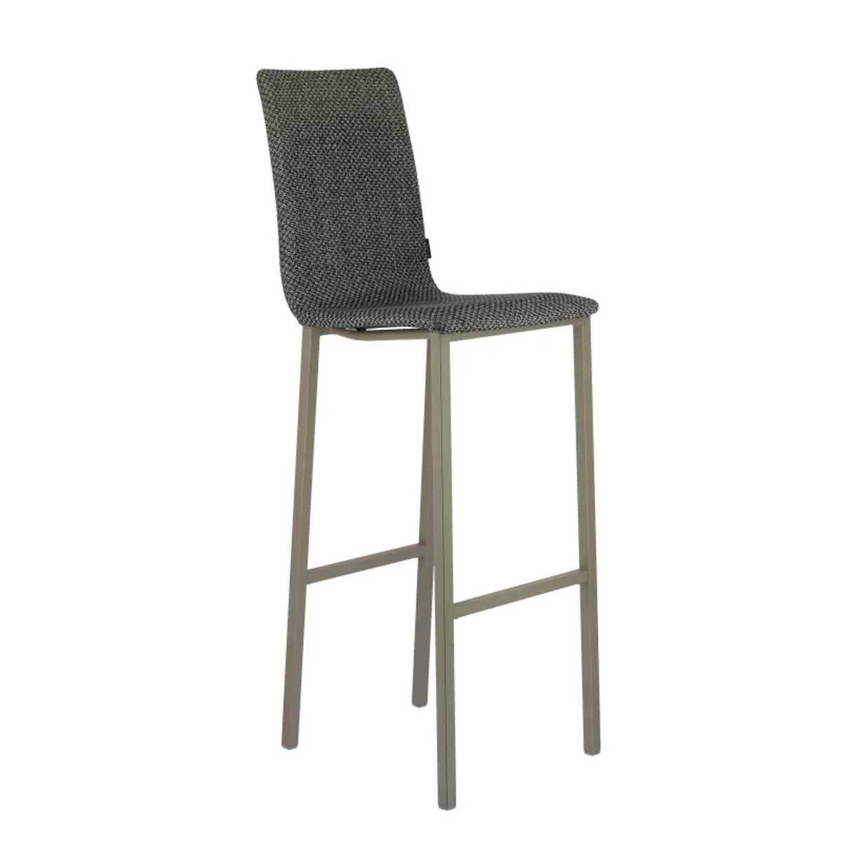 Koko Mobliberica® - Tabouret de bar dossier haut en tissu