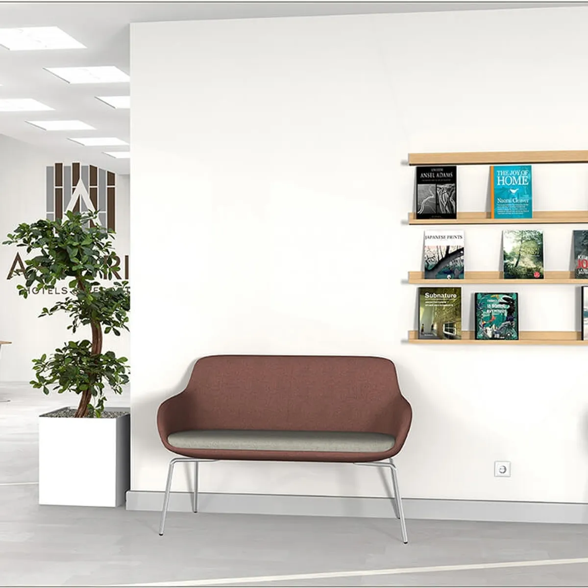 Eneka 02 - Banquette 2 places avec dossier made in France