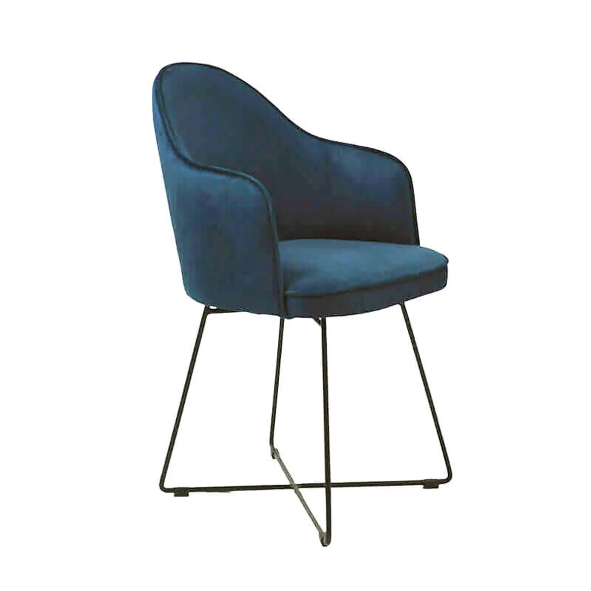 Bistrot - Fauteuil design en tissu avec dossier ajouré — vue 5