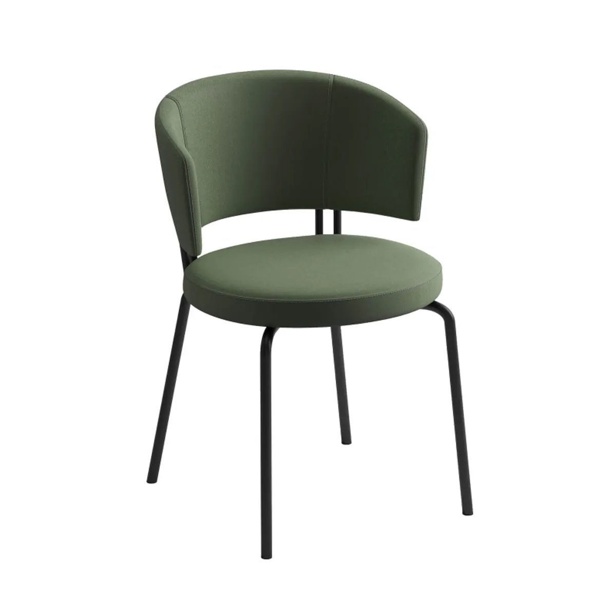 Aero - Chaise tendance belge en tissu pieds métal — vue 4