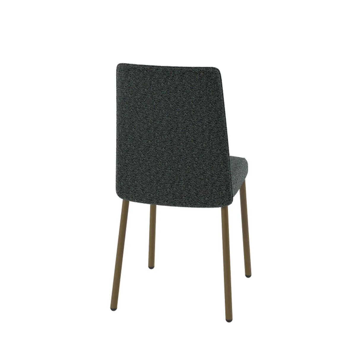 Pierrot - Chaise de salle à manger confortable en tissu et pieds en métal — vue 3