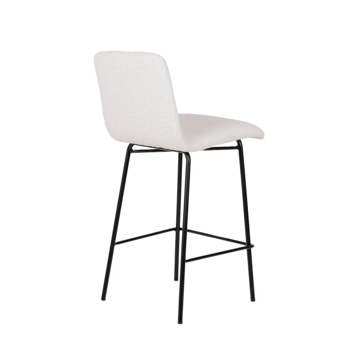 Plaza - Tabouret snack moderne en tissu et pieds en métal — vue 4