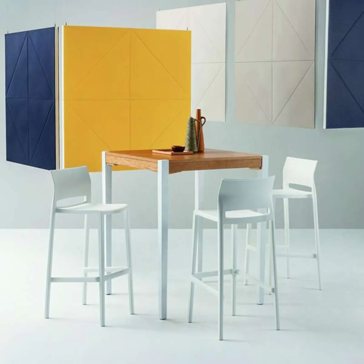 Bakhita - Tabouret snack moderne empilable — vue 4