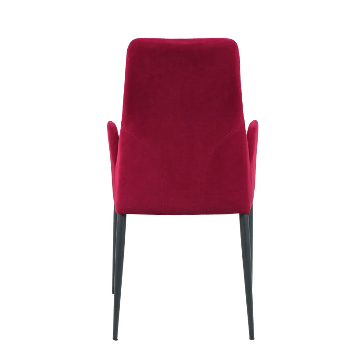 Bridge Mathilde - Fauteuil de salle à manger en tissu et métal — vue 4