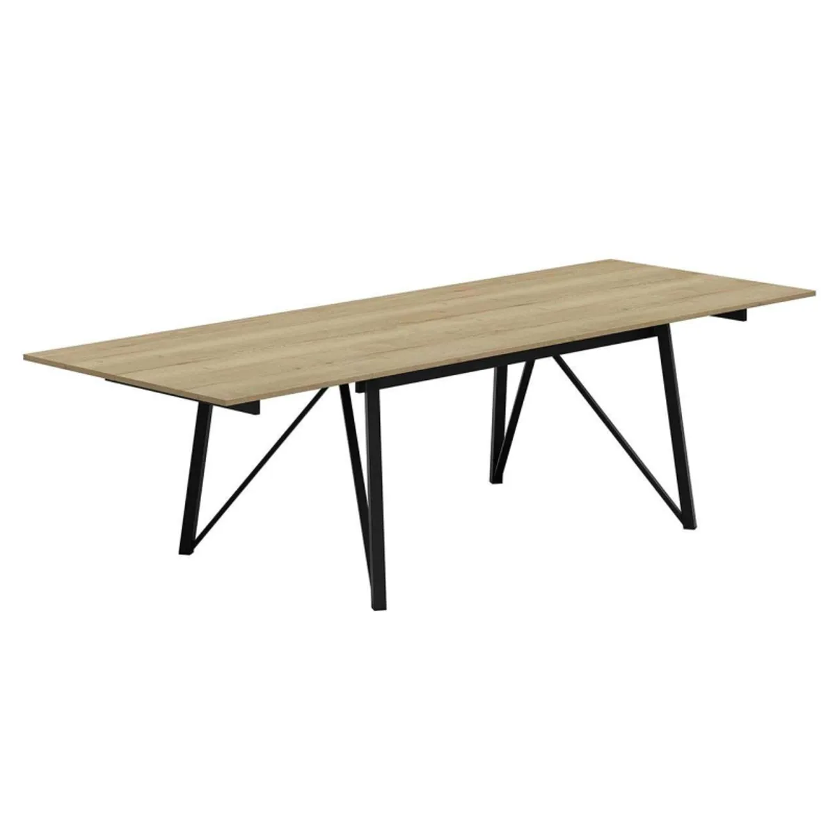 Wacko - Table design industriel extensible avec pieds en métal — vue 3