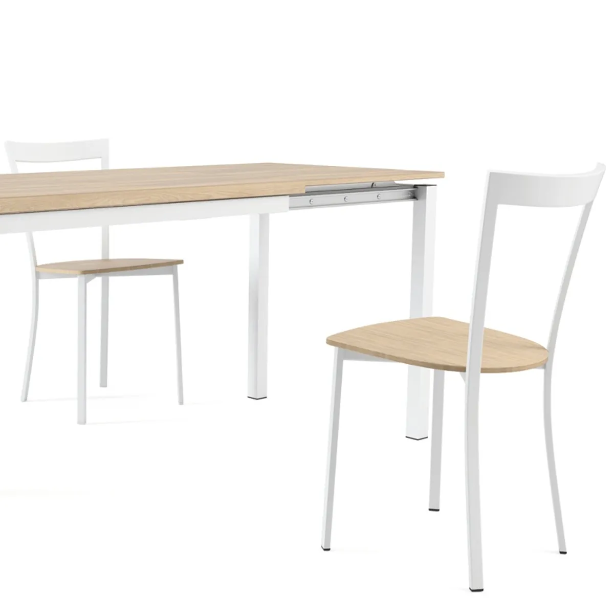 Spirit - Chaise de cuisine métal et bois — vue 4