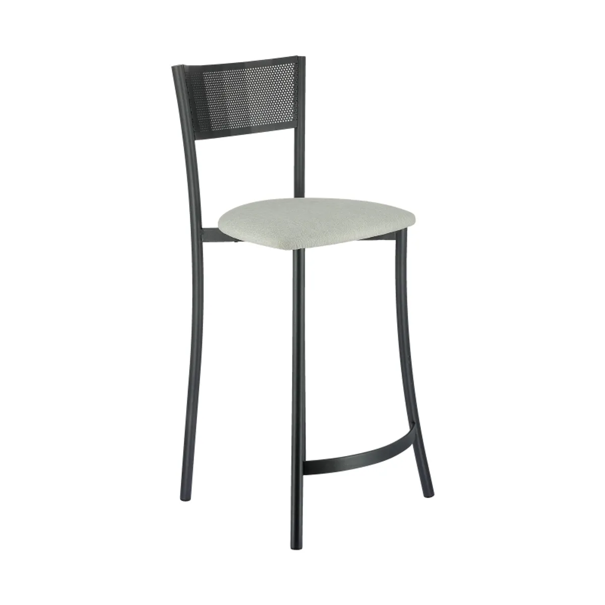 Wasabi Carrier® - Tabouret haut assise en tissu et structure en métal fabrication française — vue 3