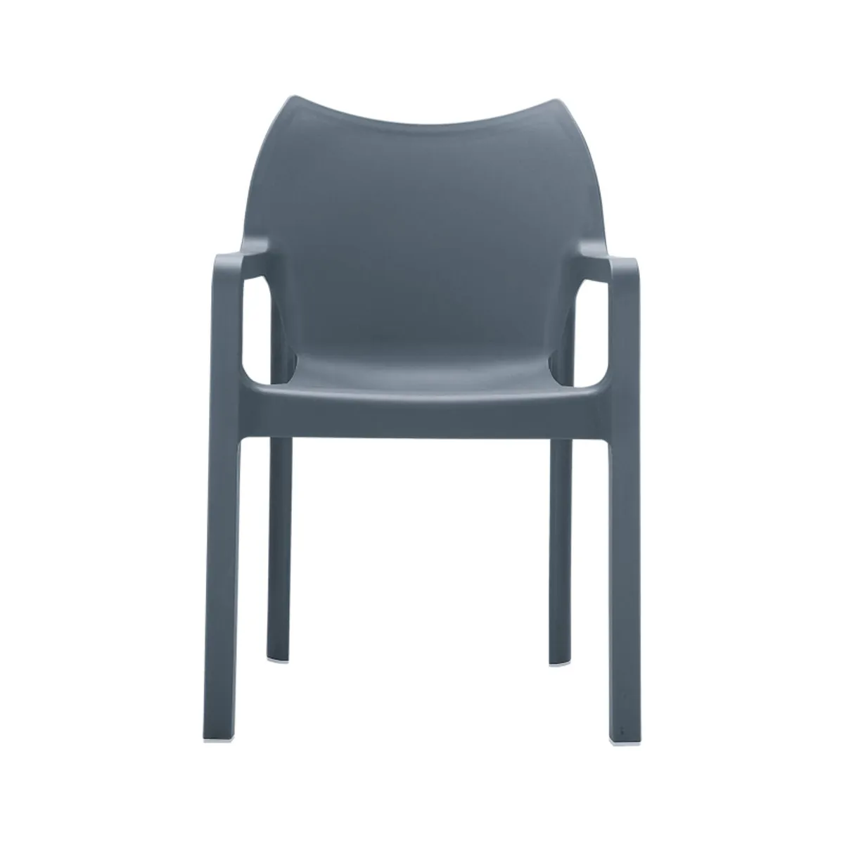 Diva - Fauteuil moderne empilable en polypropylène — vue 5