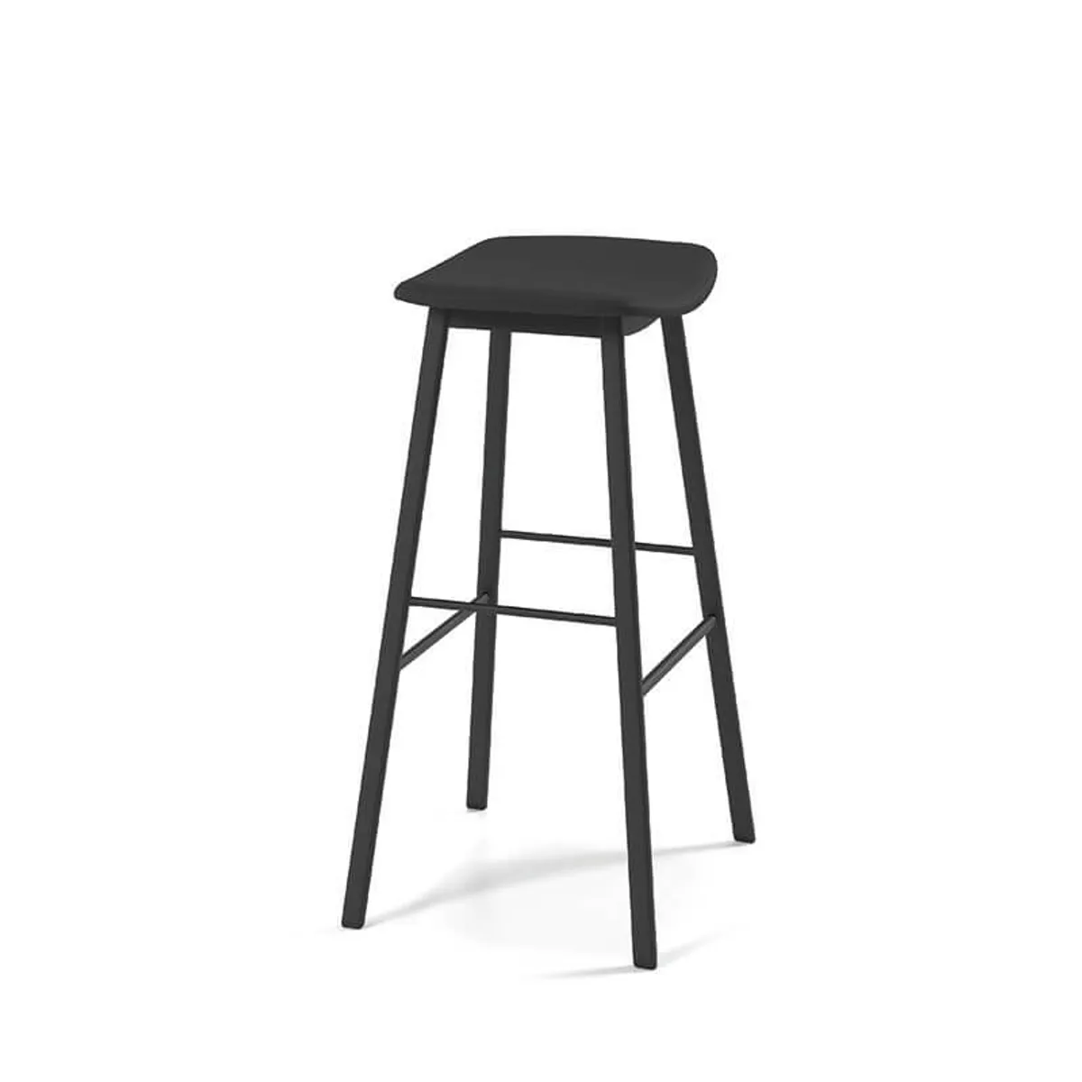 Ami - Tabouret de bar en simili sans dossier moderne empilable — vue 4