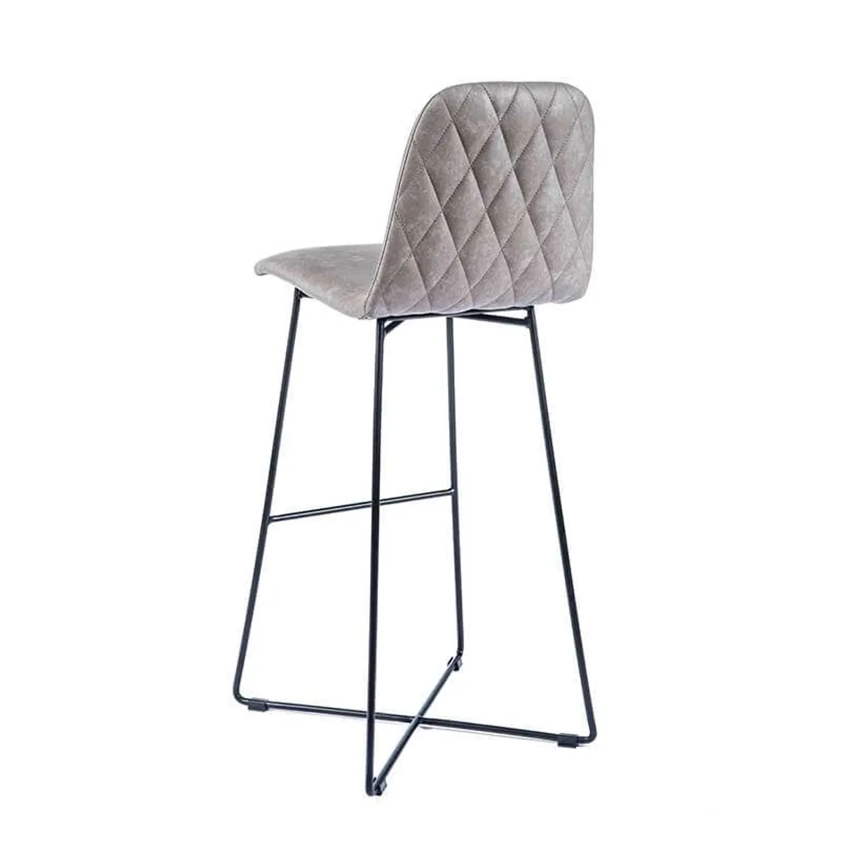 BarPandora diamant - Tabouret de bar design scandinave avec pieds filaires noirs — vue 4